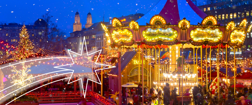 Zažijte vánoční trhy v Curychu. Jízdenky od 899 Kč