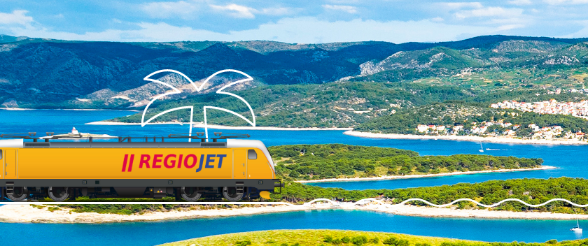 Žlutým vlakem pohodlně do chorvatských destinací