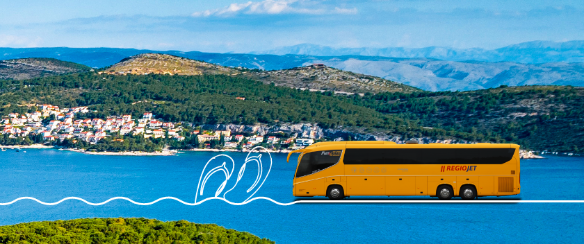 Žlutým autobusem bez přestupu přímo do Splitu