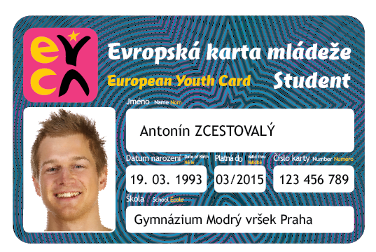 Evropská karta mládeže – student