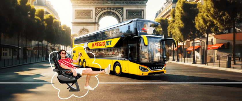 Travel through Europe in the most luxurious bus