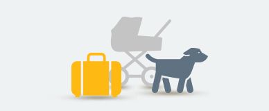 Beförderung von Gepäck, Kindern und Tieren